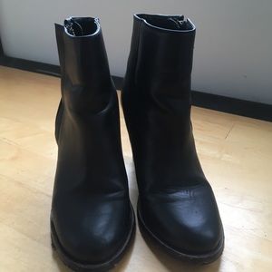 Matte black booties from Silence + Noise